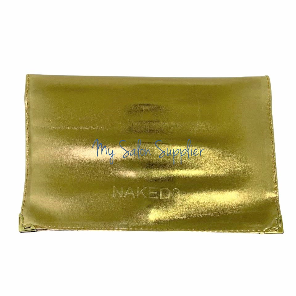 Kuas Make Up Brush Set Dompet Gold isi 12