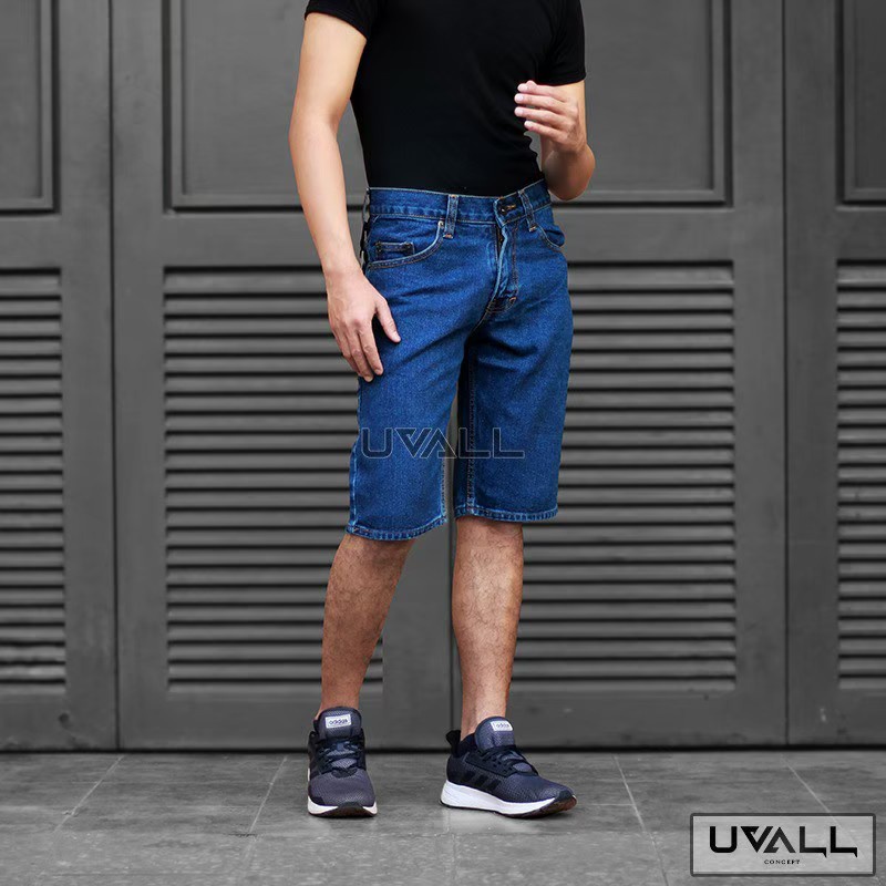 CELANA JEANS PENDEK PRIA UVALL ORIGINAL