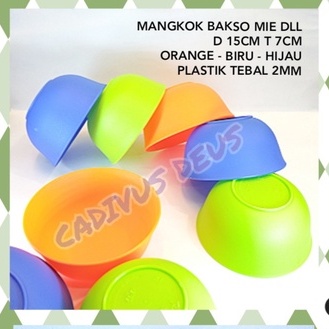 MANGKOK PLASTIK - TEBAL - UTK MIE BAKSO SOTO DLL - UK 15CM