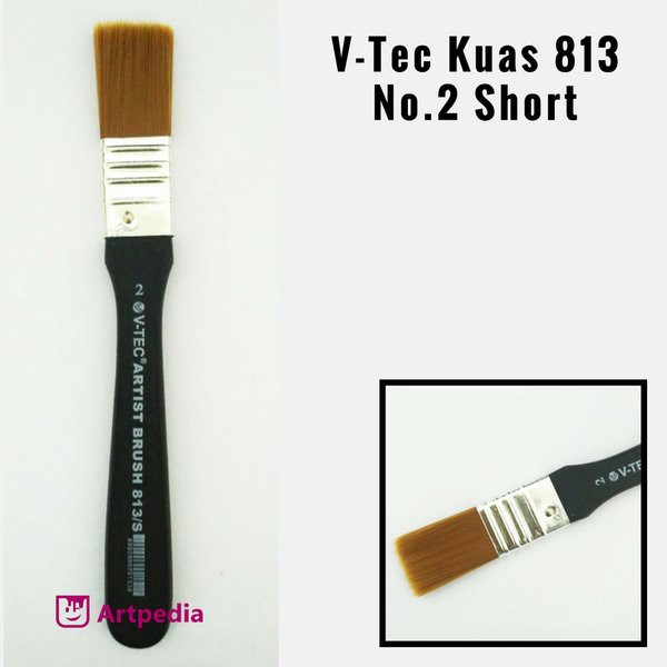 

Eksklusif V-Tec Kuas 813 No. 2 Short - Kuas Lukis Vtec kualitas terbaik Special