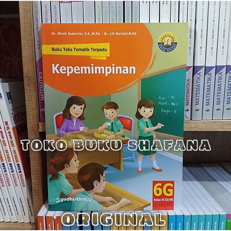 Paket 4 Buku Tematik Terpadu Yudhistira 6F 6G 6H 6I K13 Edisi Revisi Kelas 6 SD ORI