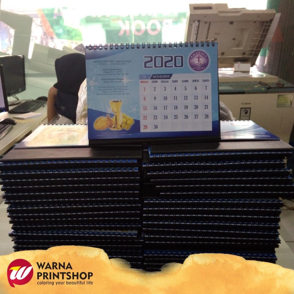 

NEW Cetak Kalender Custom/Kalender Meja (Landscape/Portrait)