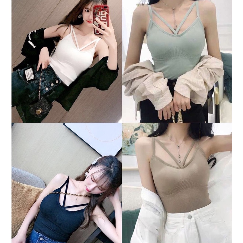 BRA Wanita Import Tanpa Kawat BH Tanktop Wanita Korea Style Elastis Sexy