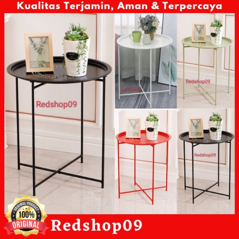 Soleil Meja Teras Besi 46 cm Dengan Tray/meja besi