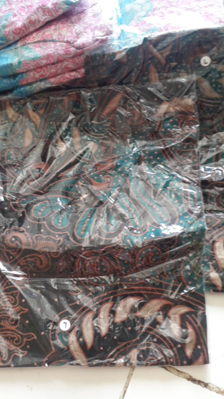 Hem Batik Atasan Pria Batik Pekalongan 88 Kemeja Formal Lengan Pendek M L Xl Murah Berkualitas