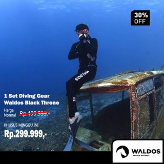 1 Set Diving Swimming Suit Waldos Throne Black