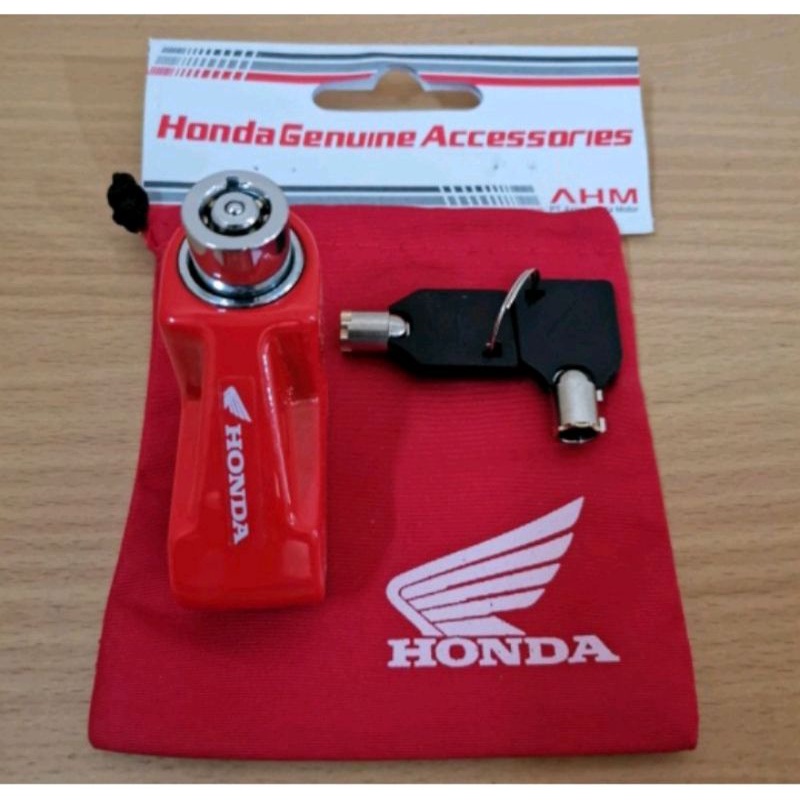 Kunci Gembok Cakram Motor HONDA DISC LOCK  AHM HONDA termurah/kunci cakram/antimaling