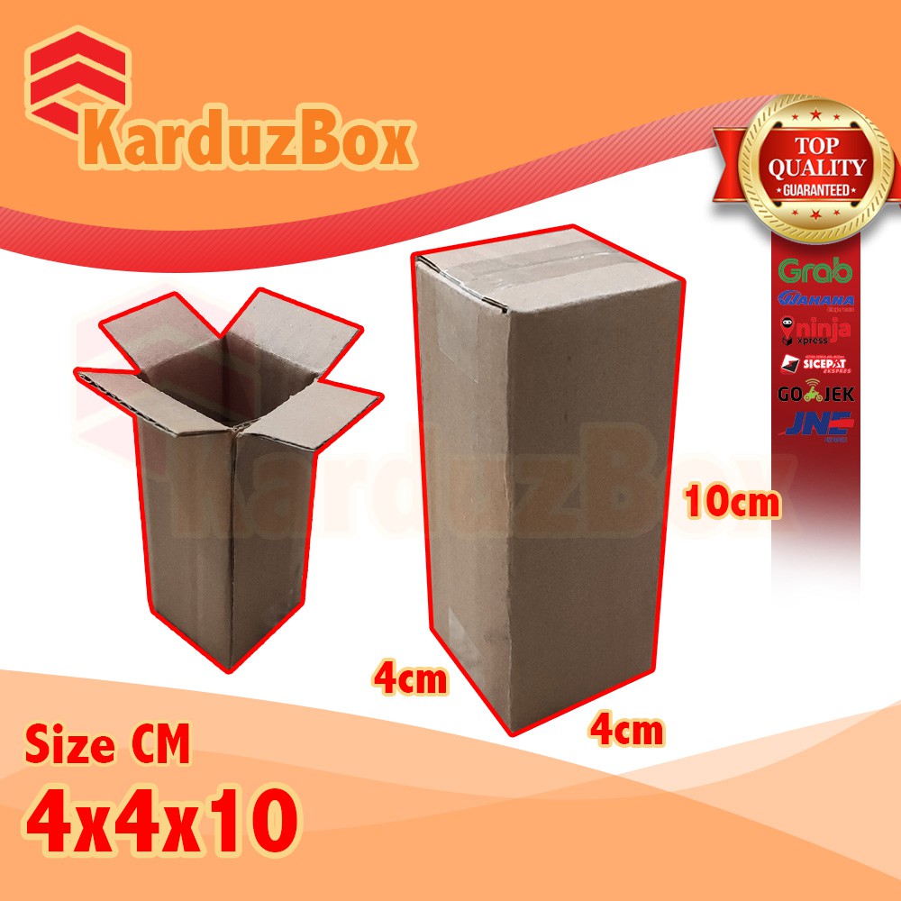 

4x4x10 kardus box packaging POLOS BARU