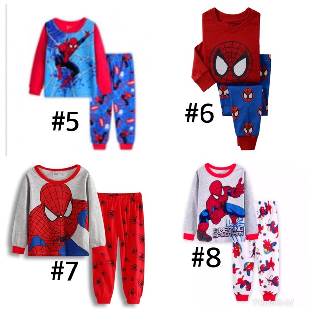 Baju Setelan Anak Edition Spiderman Part II