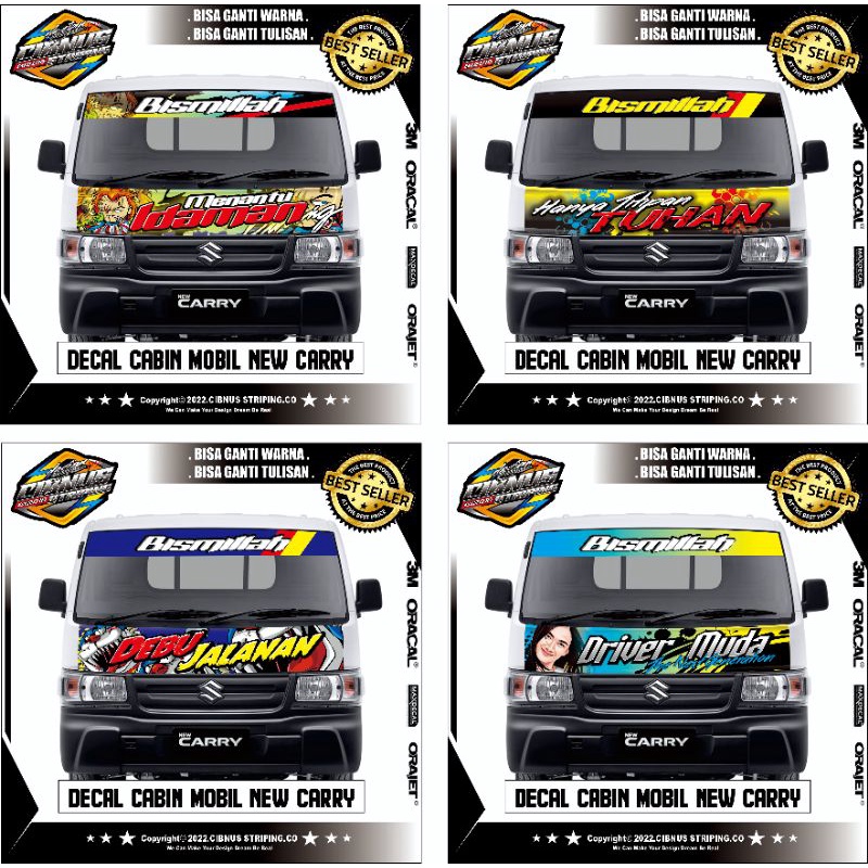 Decal Stiker Kabin Mobil PickUp New Carry