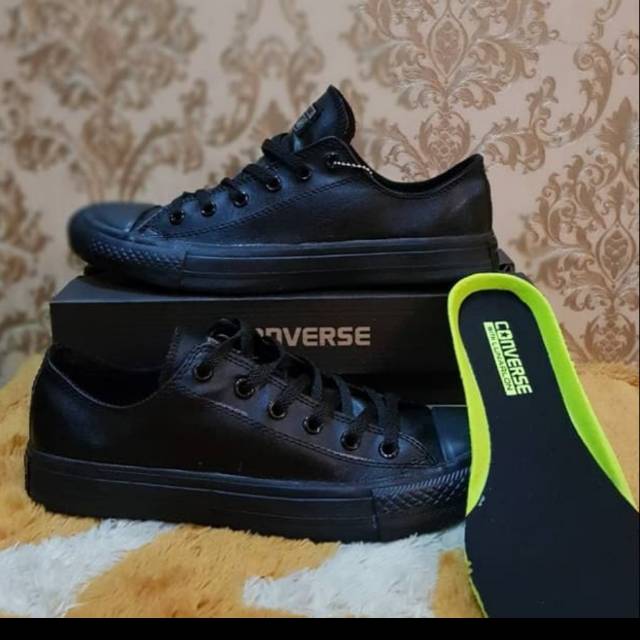 Jual Sepatu Pria Converse Kulit Low Grade Original Ukuran 36 37 39 45