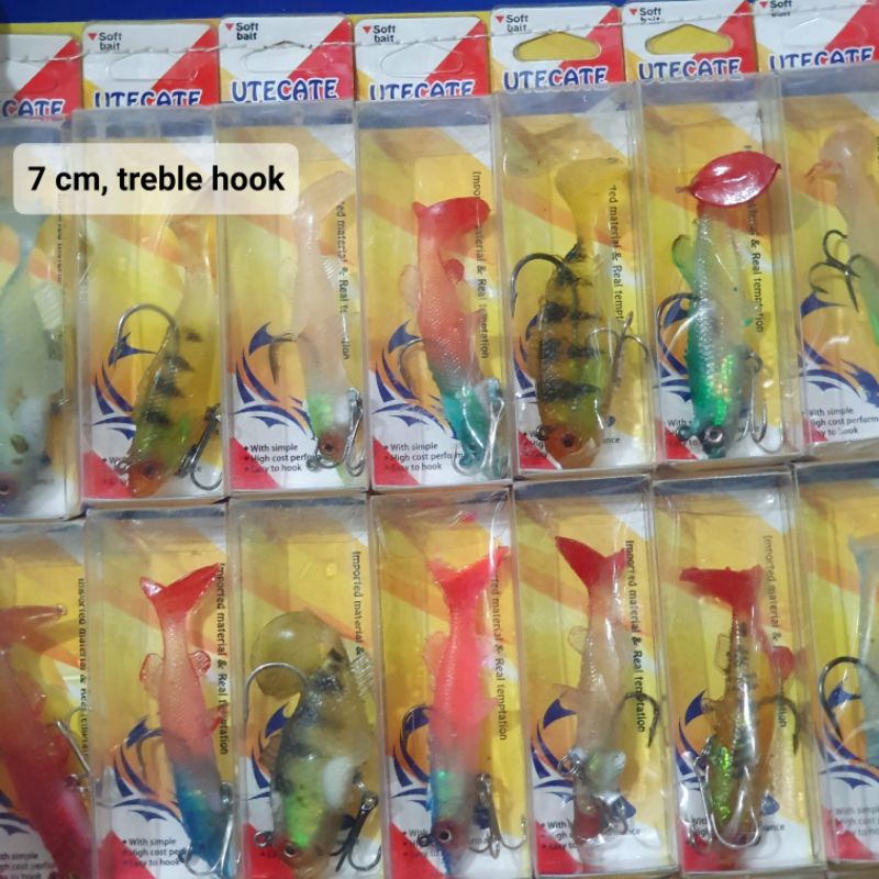 IKAN KARET UTECATE MURAH 5 cm, 7 cm / LURE KARET