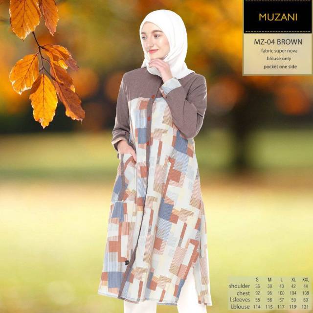 Tunik Muzani/Tunik branded/Tunik kekinian