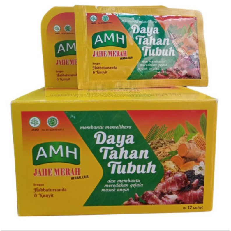 

jahe merah AMH cair 1 sachet hangat daya tahan tubuh