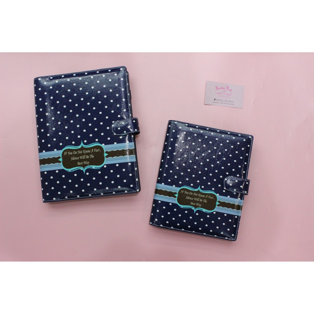 

Binder Printing Polkadot 20ring/A5 & 26ring/B5 by binderpinkshop