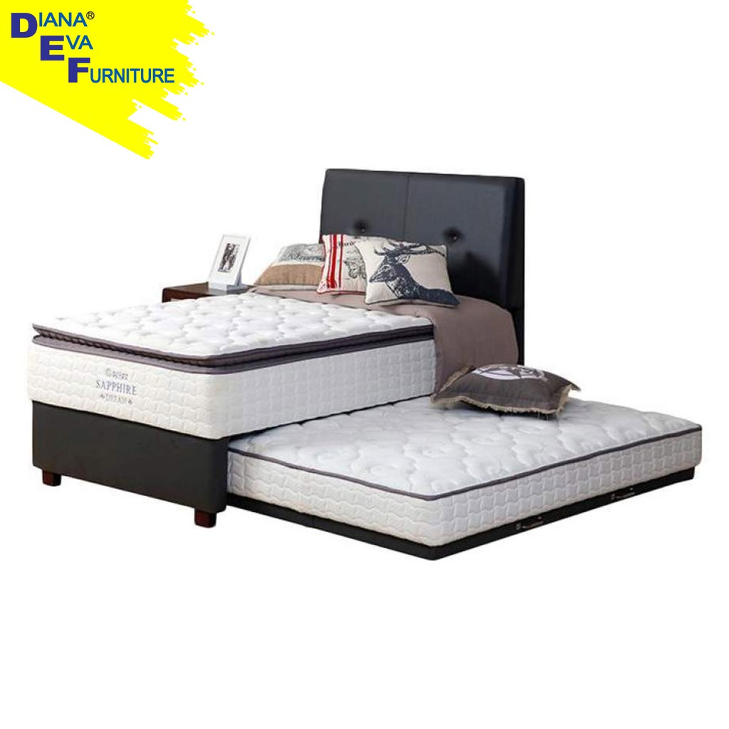 Guhdo 2in1 Sapphire dream Full Set ( Kasur + Sorang + Bed Frame )