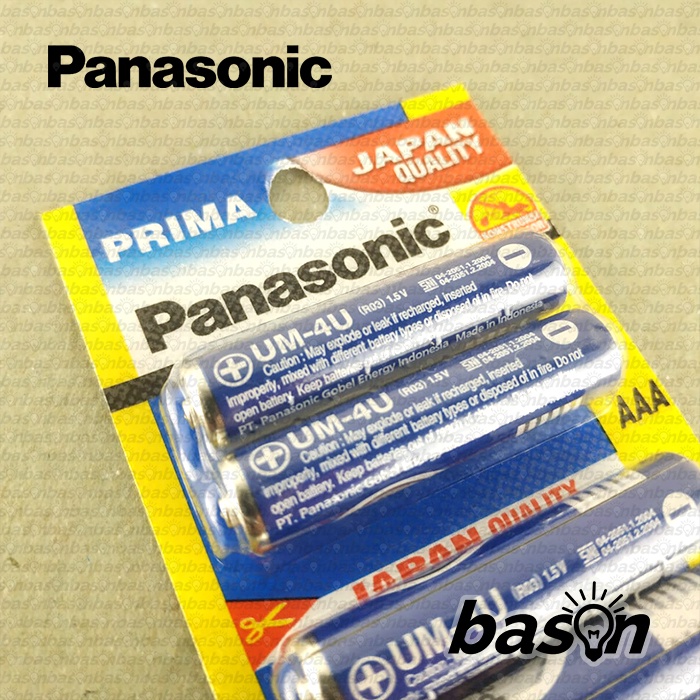 Baterai Panasonic AAA Prima Blue (isi A3 12 pcs) - Batere Remote / Kecil