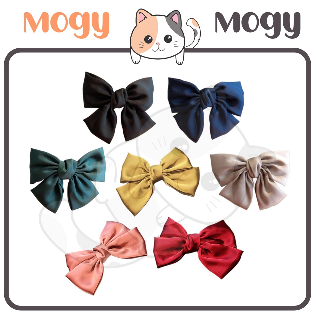 MOGYMOGY ACC156 Jepit Rambut Pita Besar Jepitan Aksesoris Wanita Hairpin Ribbon Fashion Korea