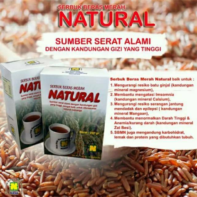 

Serbuk Beras Merah Natural 250gr