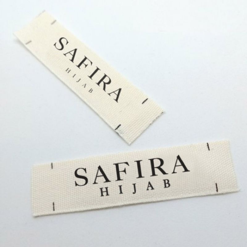 Label pita katun label hijab label baju Label katun label syar'i label nama label custom free desain