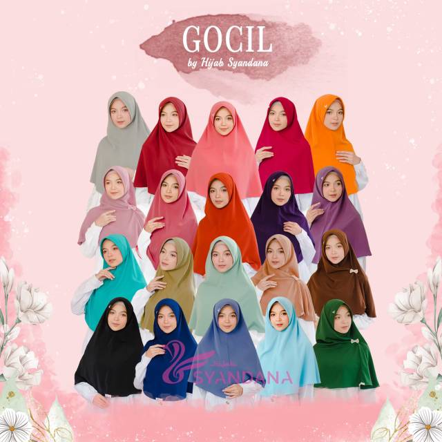 GOCIL Hijab Syandana Banjarmasin Kalimantan Selatan Khimar instan syar'i kerudung bergo wolvis aman
