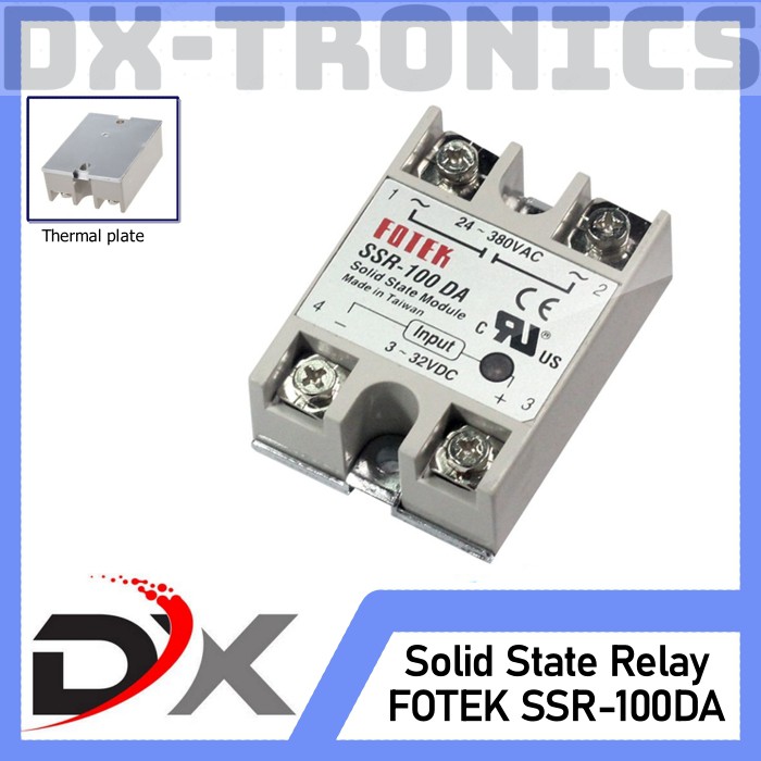 Fotek SSR-100DA Solid State Relay Fotek 100 Ampere SSR 100DA Amper
