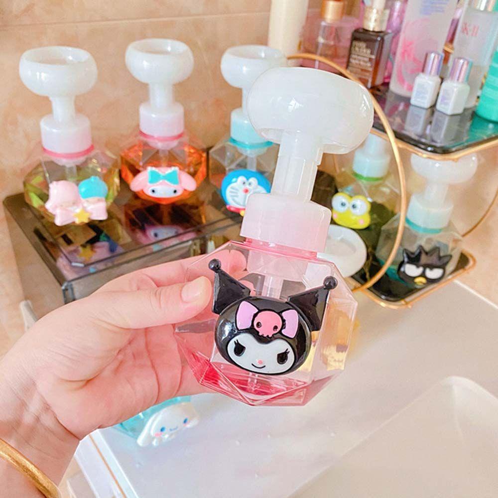 【 ELEGANT 】 Botol Isi Ulang Bentuk Bunga 300ml Cairan Plastik Distributor Mousse Bubble Shampoo Shower Gel Dispenser Sabun Cair