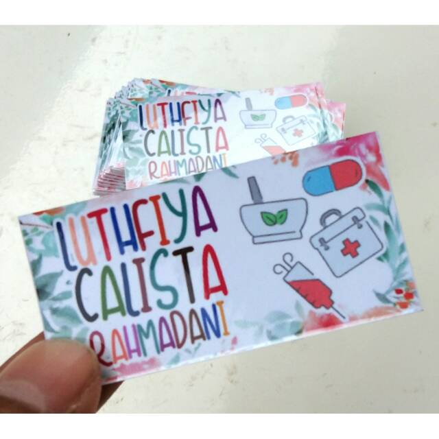 

100pcs stiker nama hrga 20k