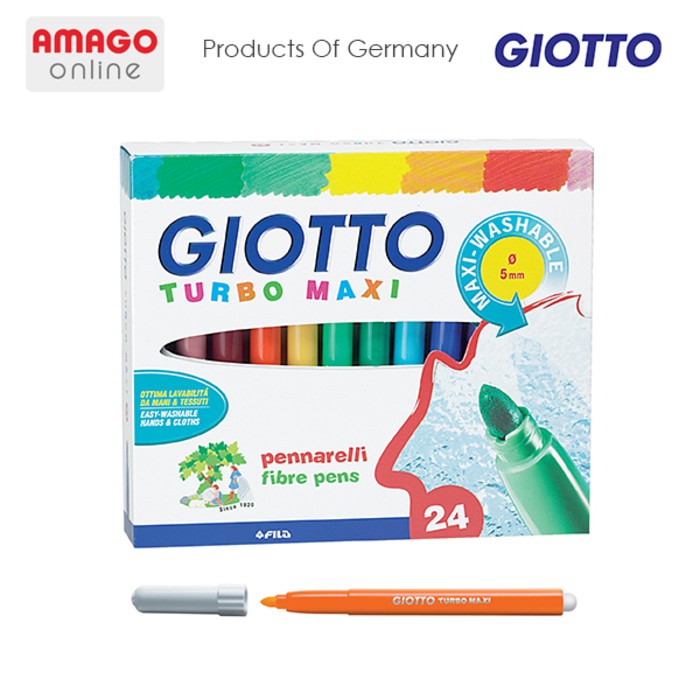 

GIOTTO Turbo Maxi Spidol Warna Ujung (Tip) Besar 24 warna - 455000