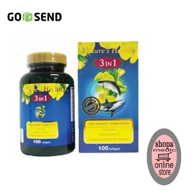 Nature's Health Squalene +Omega 3 + EPO 100