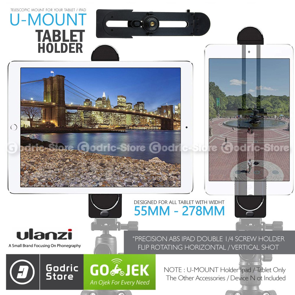 ULANZI Ipad Air Pro Mini Tablet Holder Mount 360 Degree