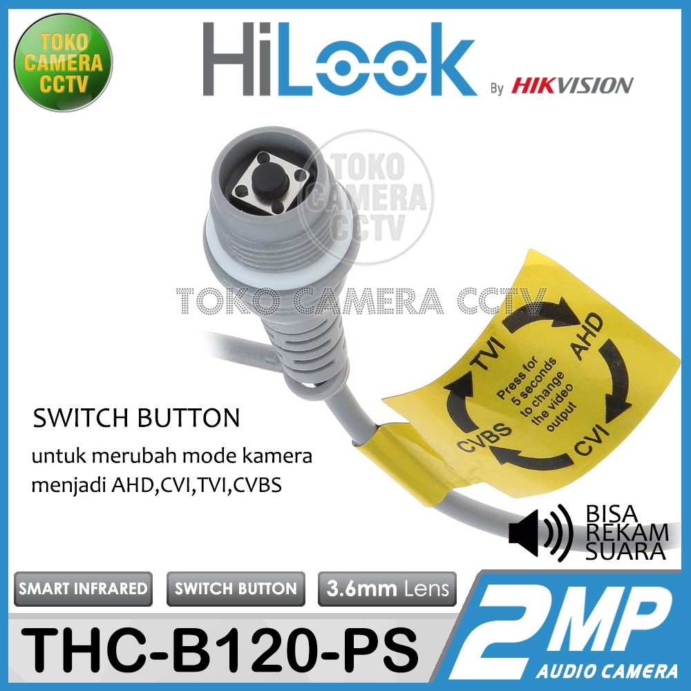 KAMERA CCTV OUTDOOR HiLook THC-B120-PS 2MP MIC AUDIO