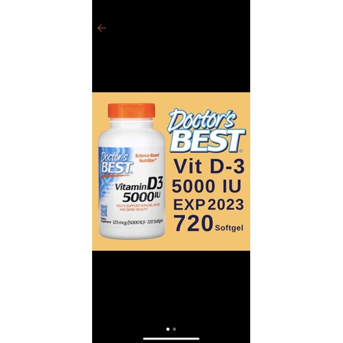 DOCTOR BEST VITAMIN D3 5000 IU 720 TABLET DOCTOR DR VITAMIN D-3 5000IU