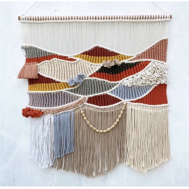 macrame weave weaving mountain series