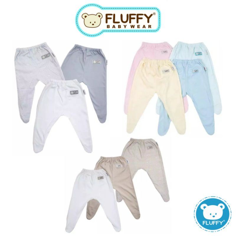 Fluffy Celana Panjang Bayi Tutup Kaki Newborn