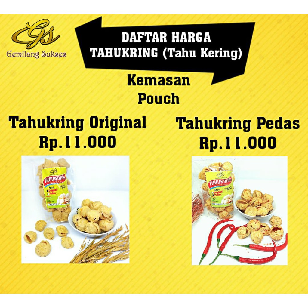 

KERUPUK TAHU KERING (TAHUKRING) POUCH