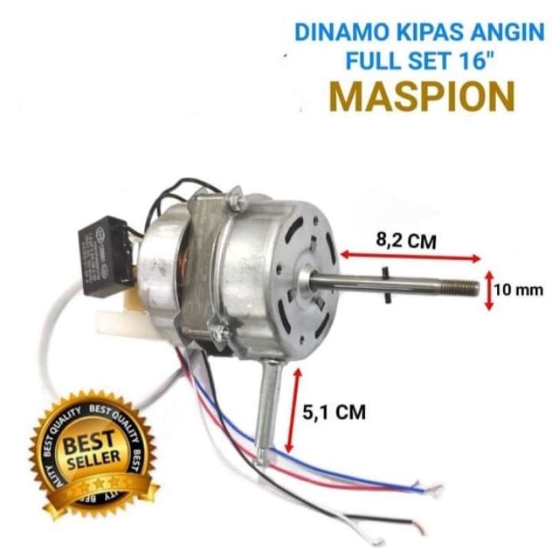 DINAMO KIPAS MASPION 12-16INCH/KAPASITOR 18 UF