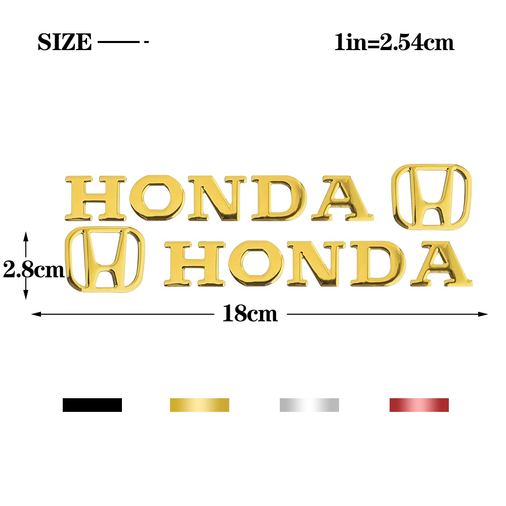 3D Sepeda motor Stiker honda Lambang lem lembut Stiker Aksesoris Motor