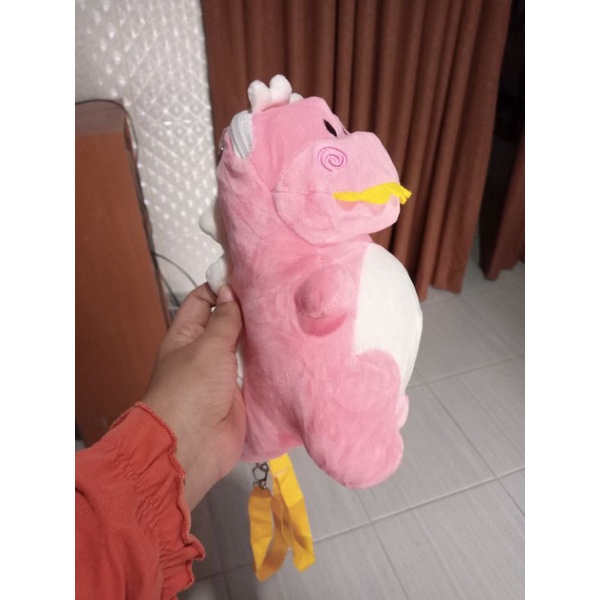 Tas Dino Tas Selempang Anak Wanita Boneka Dinosaurus Import