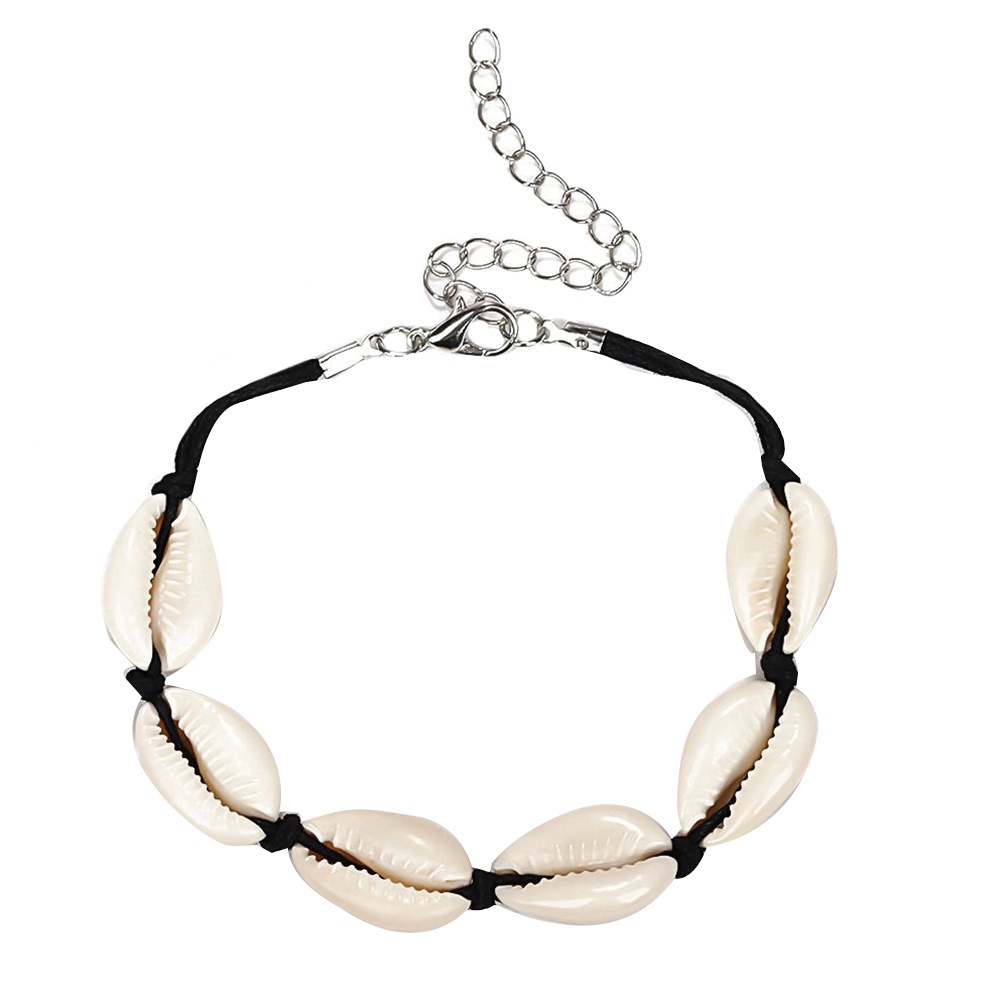 Hu Hu Hu Hu Hu Alat Bantu Pasang Kacamata♡ Gelang Tali Serut Adjustable Dengan Charm Kerang Cowrie Gaya Bohemia Untuk Wanita