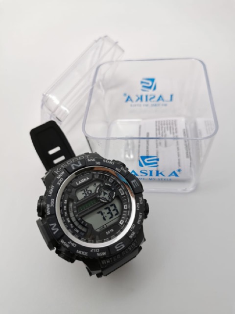 Jam Tangan Lasika 616 original sporty anti air fungsi tanggal hari bulan