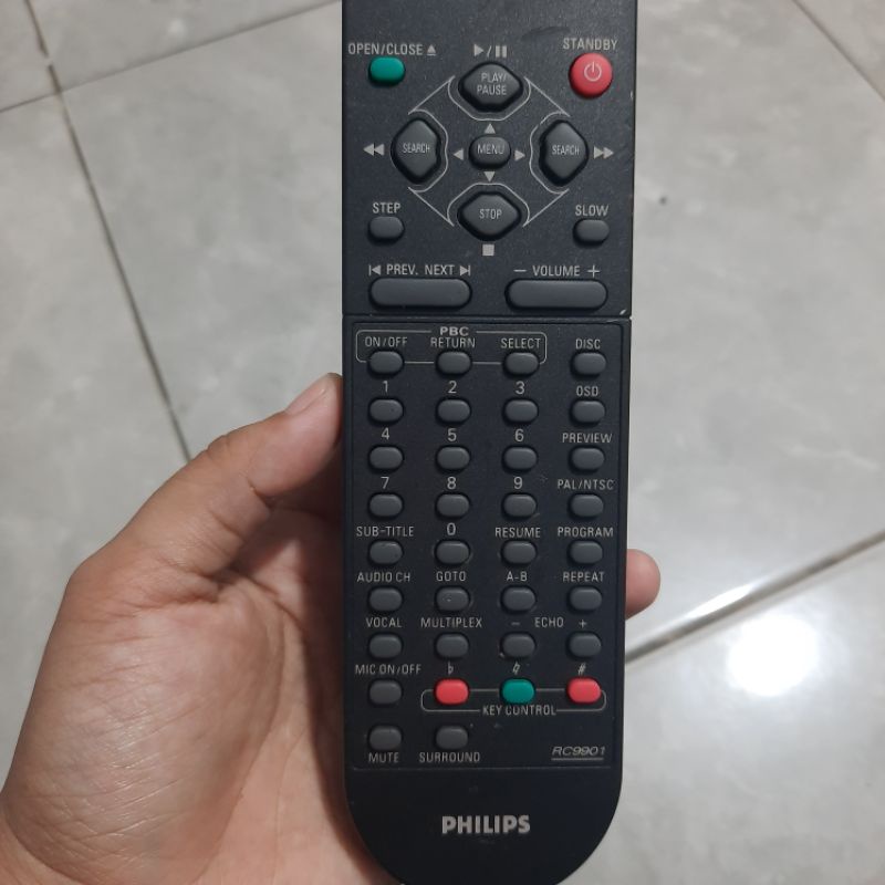 REMOTE REMOT DVD PHILIPS RC9901 ORIGINAL ASLI