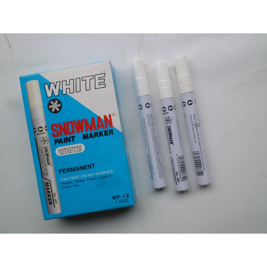 

SPIDOL PERMANEN SNOWMAN WHITE GEDE