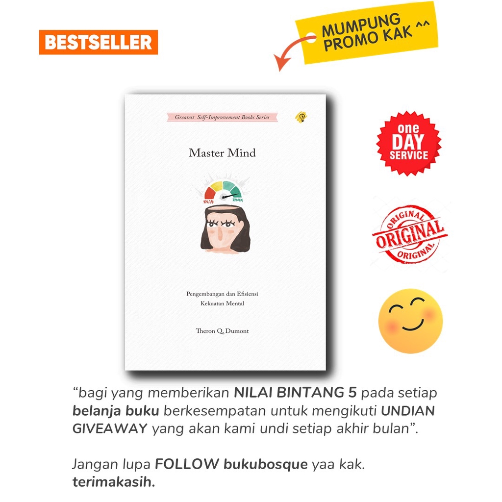 

BUKU PENGEMBANGAN DIRI - MASTER MIND: PENGEMBANGAN & EFISIENSI KEKUATAN MENTAL - BRIGHT PUBLISHER