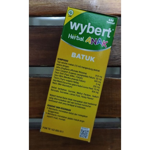 Wybert Herbal Anak 60 ML / Obat Batuk Anak / Melenggakan Tenggorokan