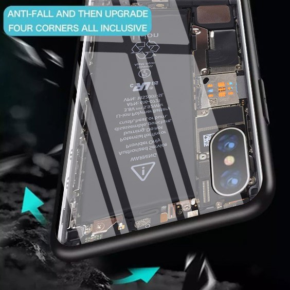 [K46] SoftCase Glass For Oppo Vivo Xiaomi Samsung Iphone Realme a12 a31 a5s a52 a91 a92 a3s a37 a31