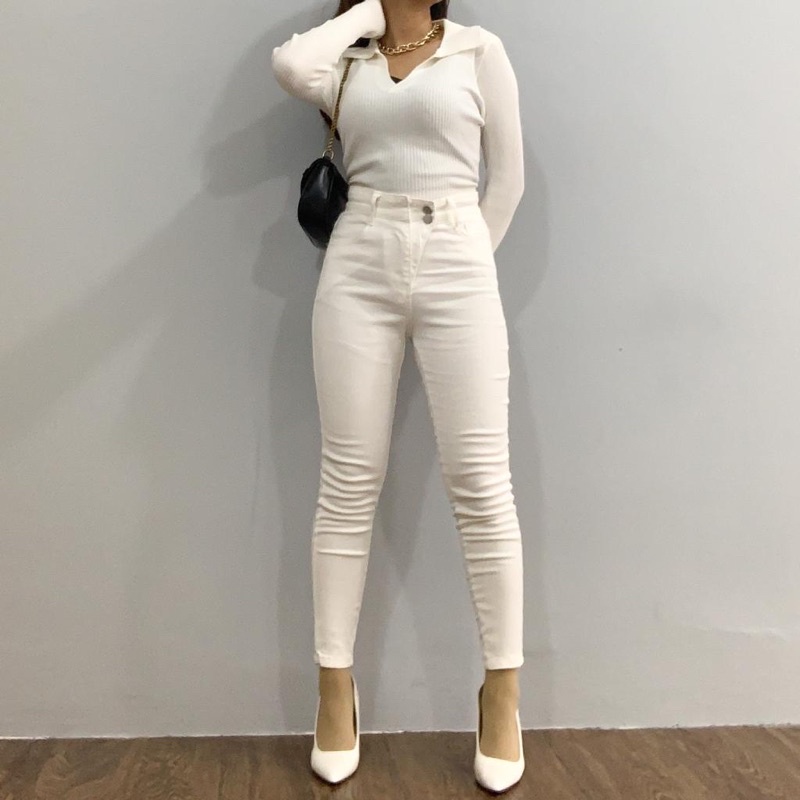 [LUXE.DLABEL] - E16 Jeans | Celana panjang Highwaist wanita Jeans import premium Jeans wanita polos ripped jeans High waist jeans wanita bkk Skinny Jeans High waist Baggy jeans Wideleg Jeans Kulot jeans Boyfriend jeans Wanita Kargo Jeans