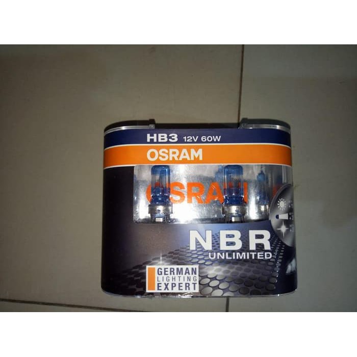 Bohlam Osram HB3 NBR Unlimited NBU 12V 55W GARANSI 2 TAHUN