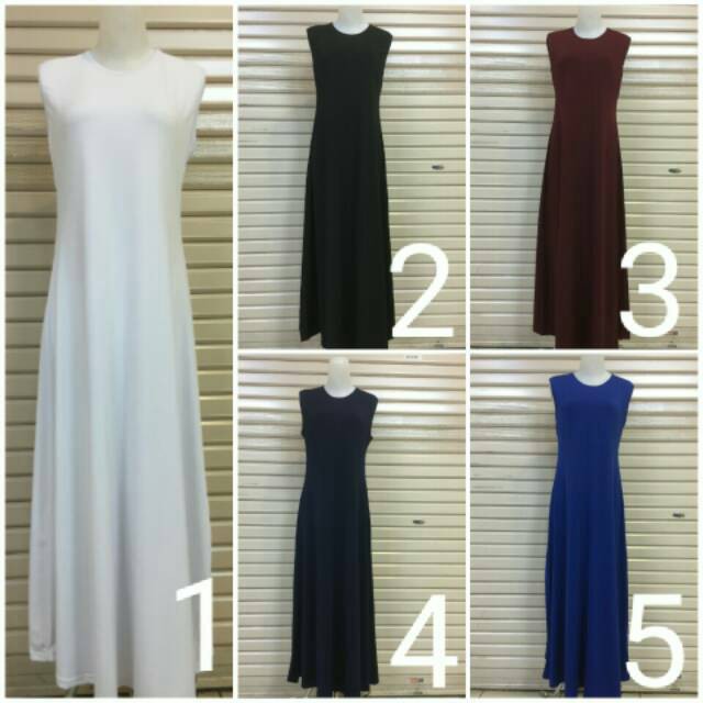 Gamis Tanpa Lengan Jersey Korea Super / Gamis Manset Singlet Lekbong