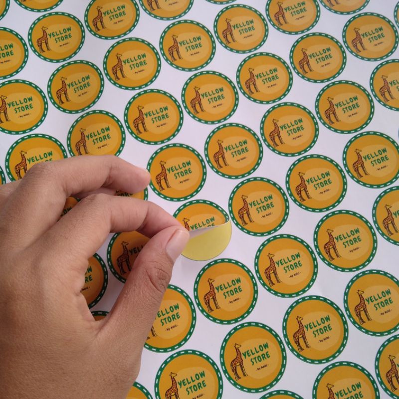 

Stiker Lebel Bulat Cutting